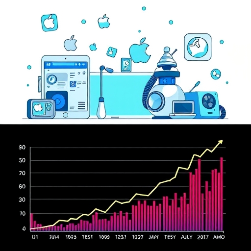 ภาพศิลป์เทคโนโลยี AI ที่มีอิทธิพลต่ออนาคตของ Apple