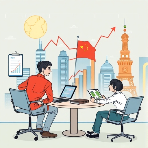 การแสดงภาพความเคลื่อนไหวของตลาด ETF จีน