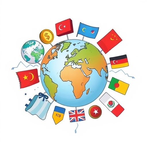 大陸地圖顯示主要貨幣分佈