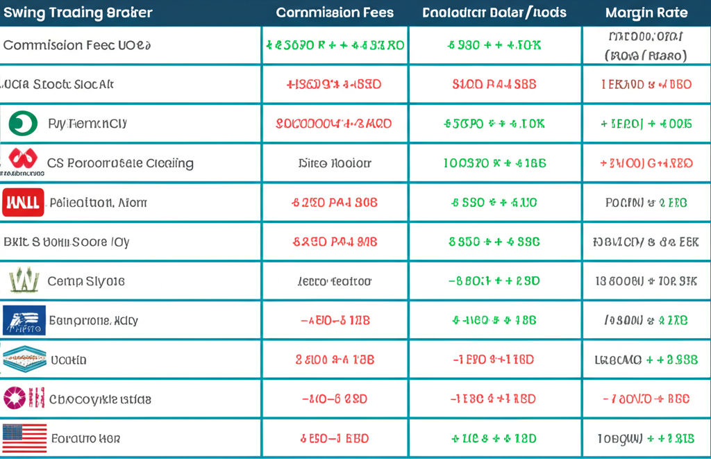 กราฟเปรียบเทียบโบรกเกอร์สำหรับนักเทรด Swing Trading