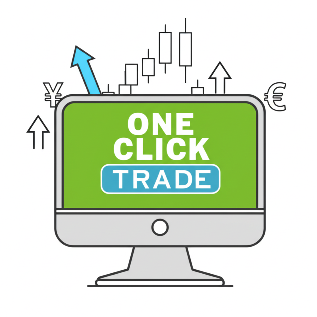 ภาพประกอบการเทรดฟอเร็กซ์ด้วยฟีเจอร์ One Click Trading
