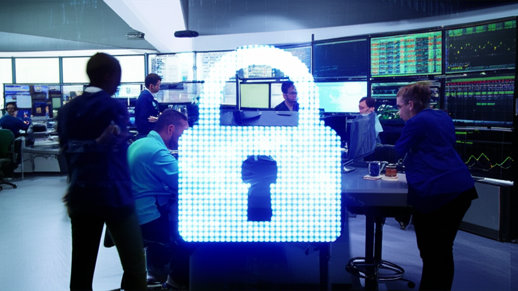 illustration of secure financial trading