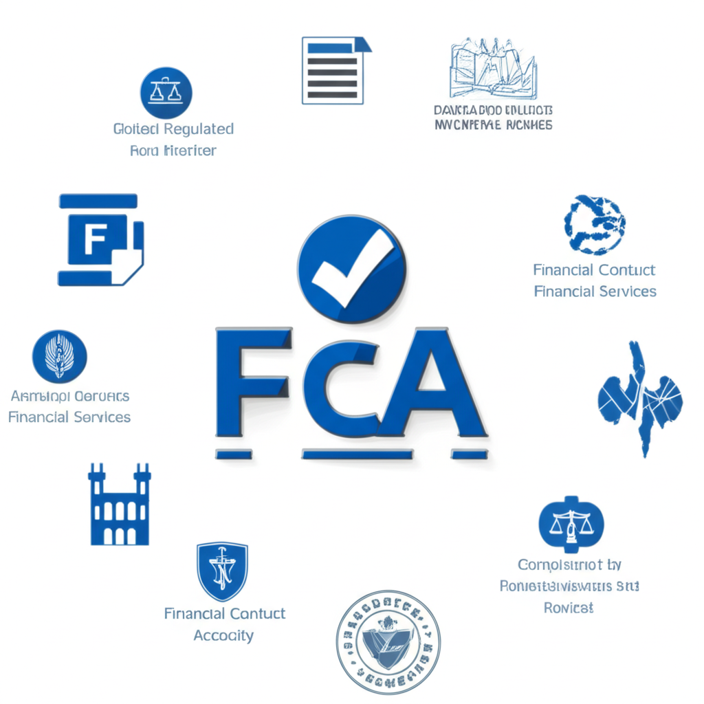 illustration of FCA regulated broker symbols