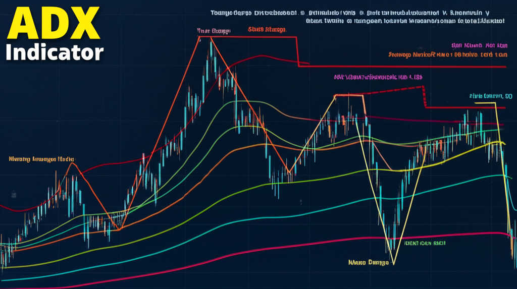 ภาพประกอบกระบวนการคำนวณ ADX พร้อม True Range, DM, DI และ Moving Average
