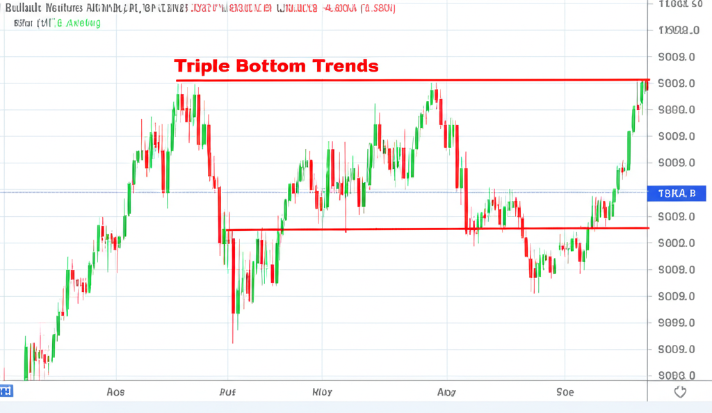 bullish market trends indicated by triple bottom