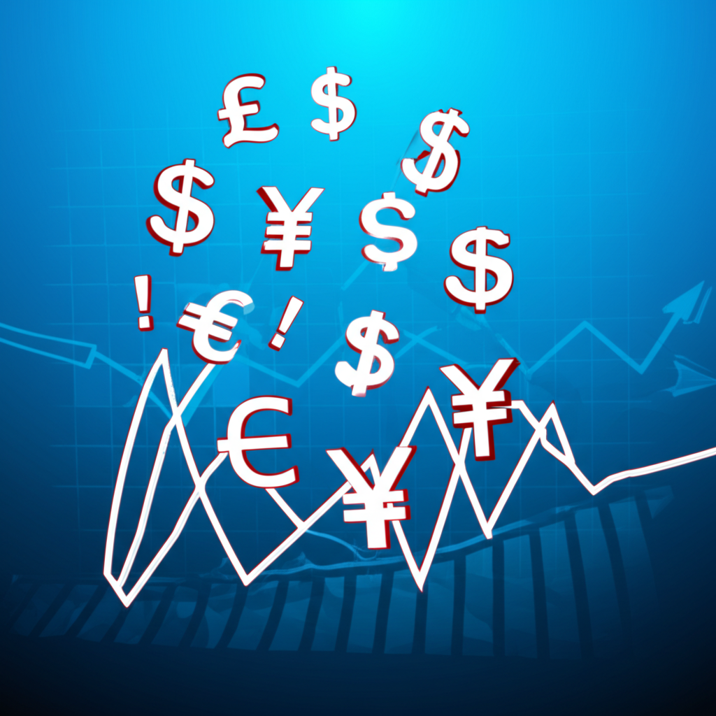 illustration of currency exchange rates