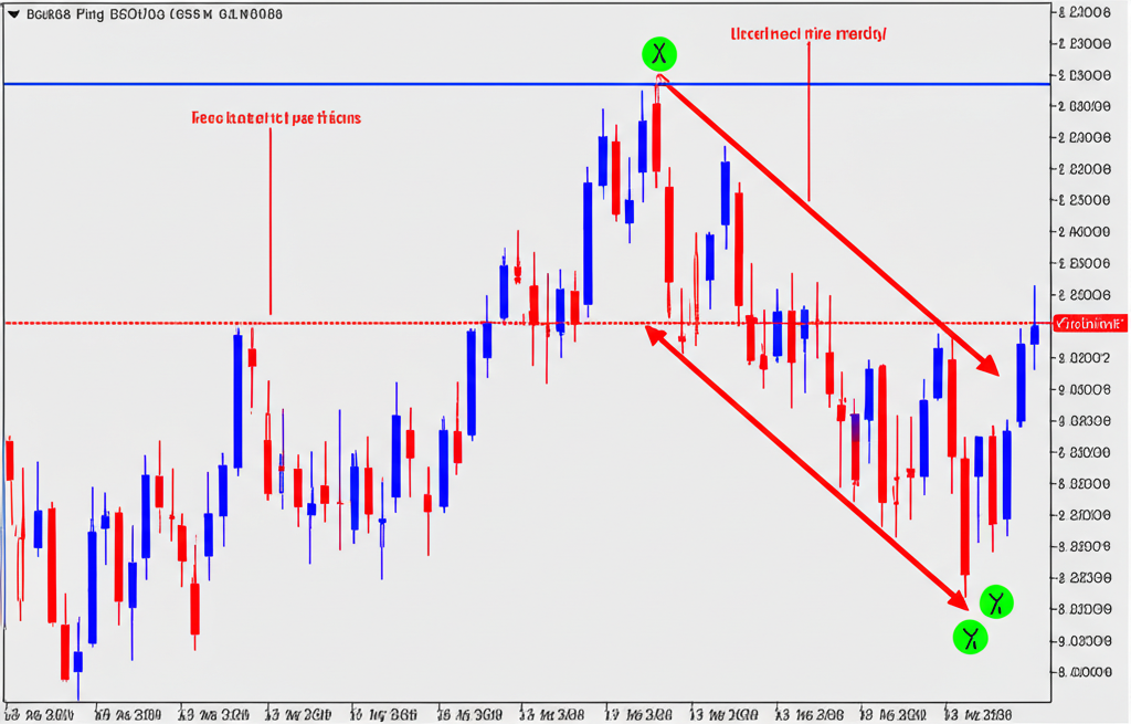 illustration of a bullish flag pattern