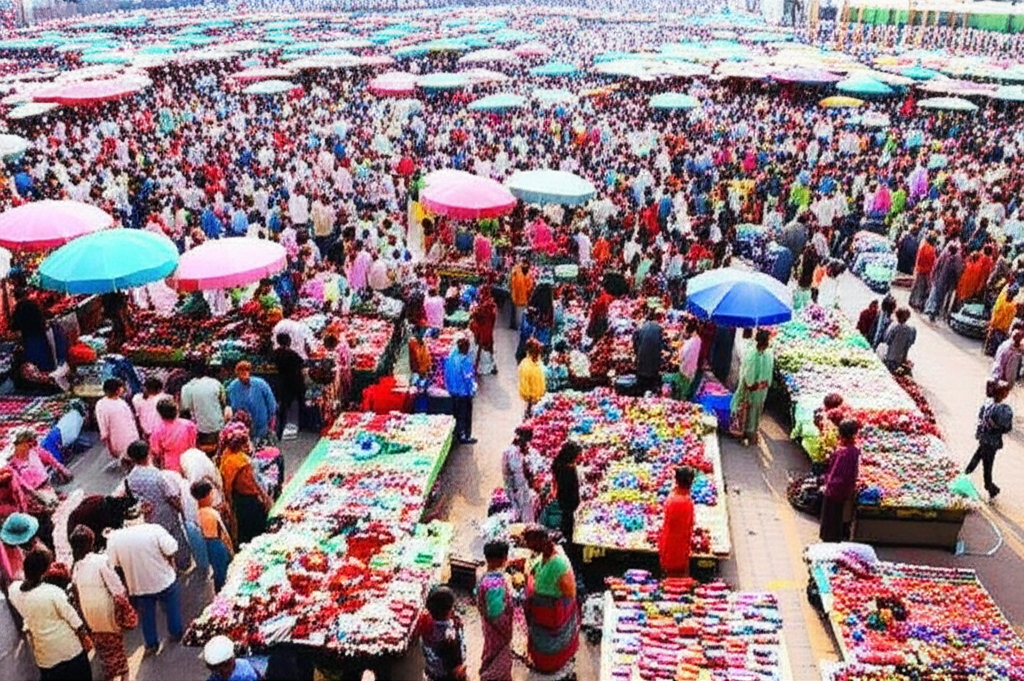 ภาพประกอบตลาดการเทรดที่มีปริมาณสูงและพลวัต