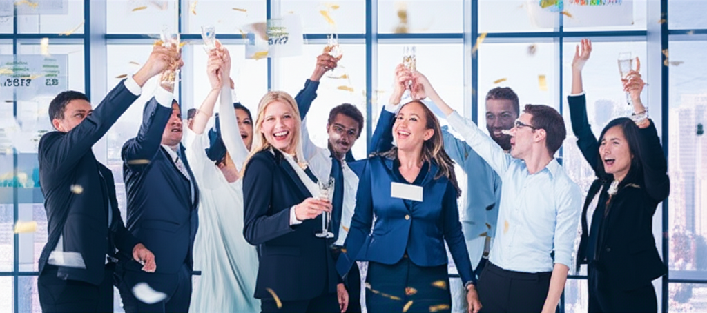 graphic of traders enjoying bonuses