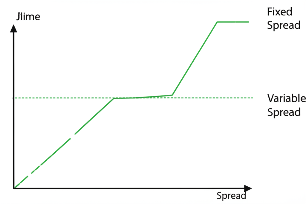 chart showing factors affecting spread width