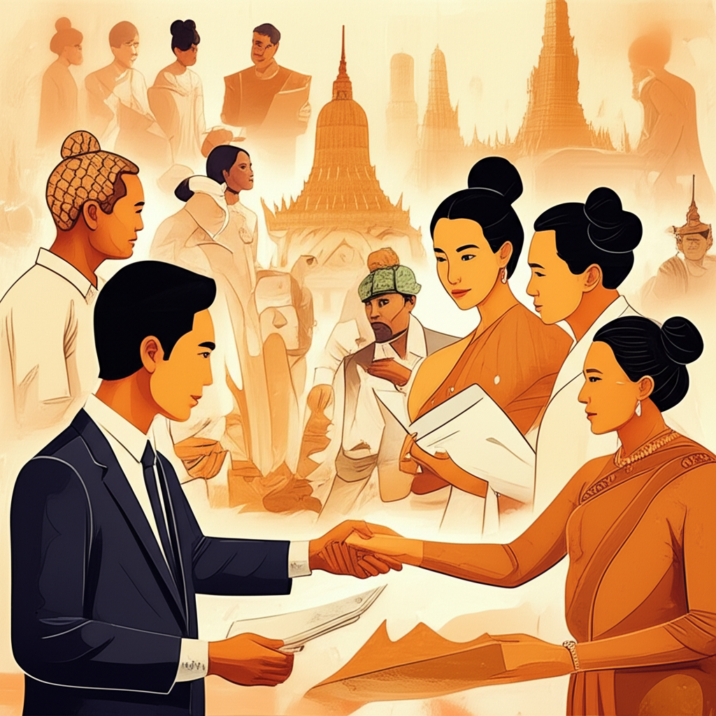 ภาพศิลปะแสดงการซัพพอร์ตของโบรกเกอร์ฟอเร็กซ์ที่เข้าใจนักเทรดชาวไทย