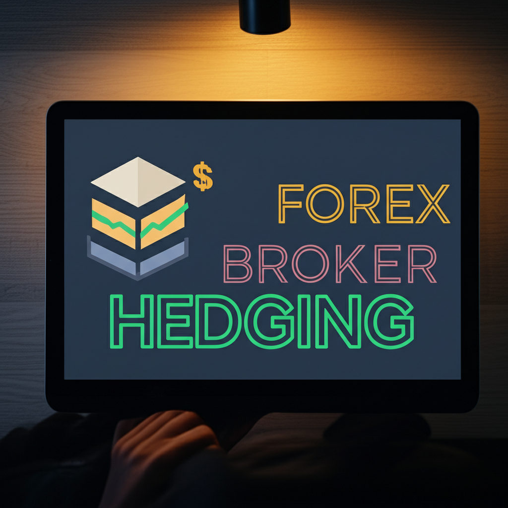 Colorful graphic showing top Forex brokers for hedging