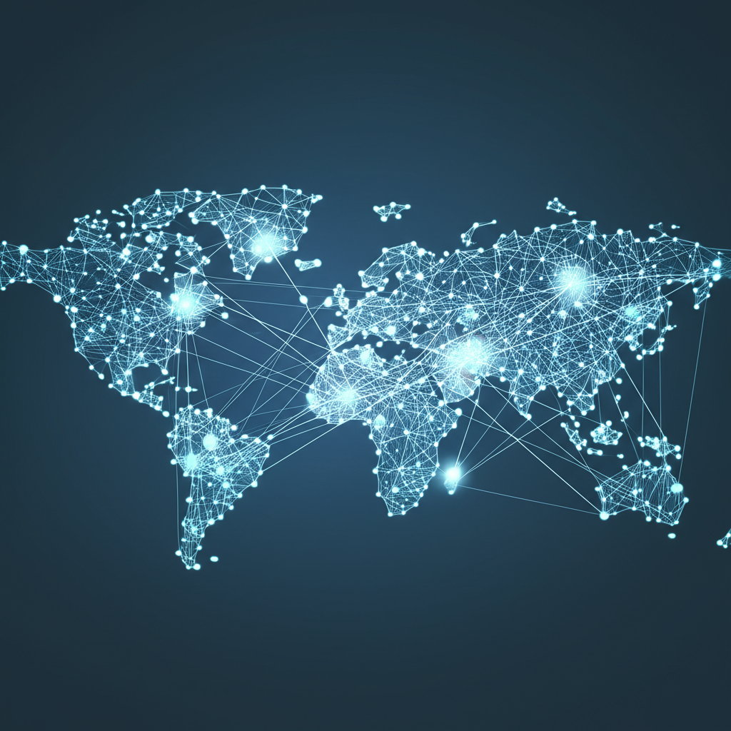 illustration of complex global investment world with hedge fund concept emerging for high net worth investors