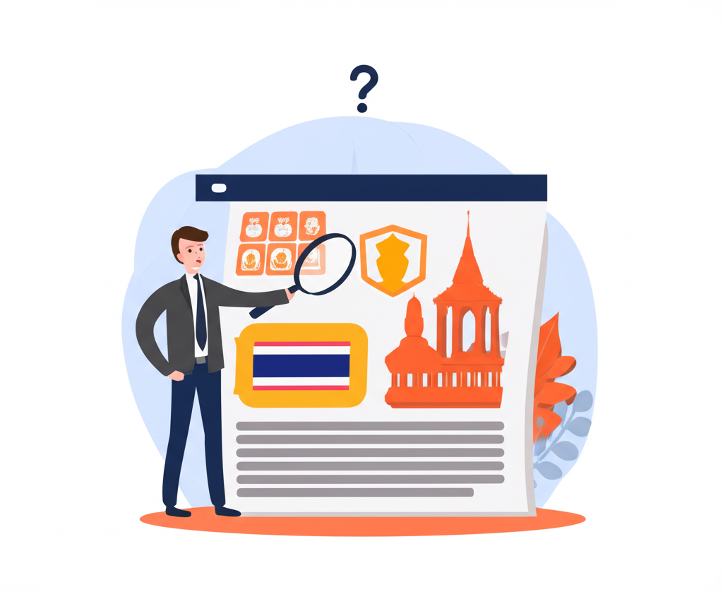 ภาพประกอบนักลงทุนไทยกำลังค้นหาโบรกเกอร์ Forex ที่ปลอดภัยและได้รับการกำกับดูแลพร้อมเครื่องหมายคำถามใหญ่