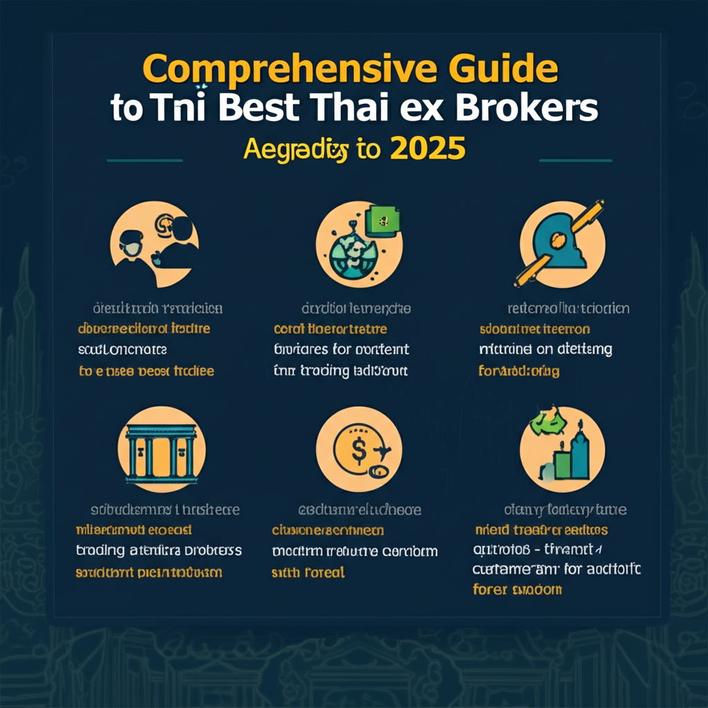 Comprehensive guide for Thai traders choosing best Forex brokers 2025 illustration style