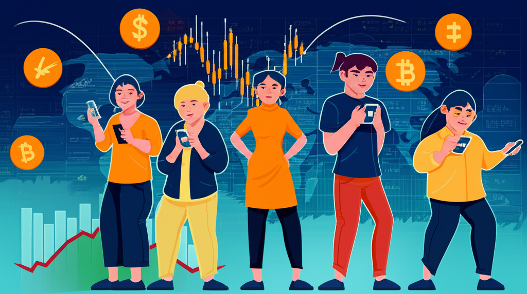 Thai traders using mobile apps for Forex trading in global market