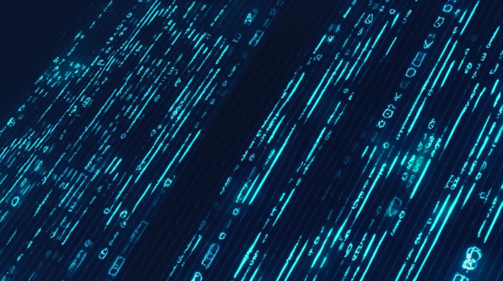 An illustration of future forex trading with AI charts crypto symbols and a secure digital environment