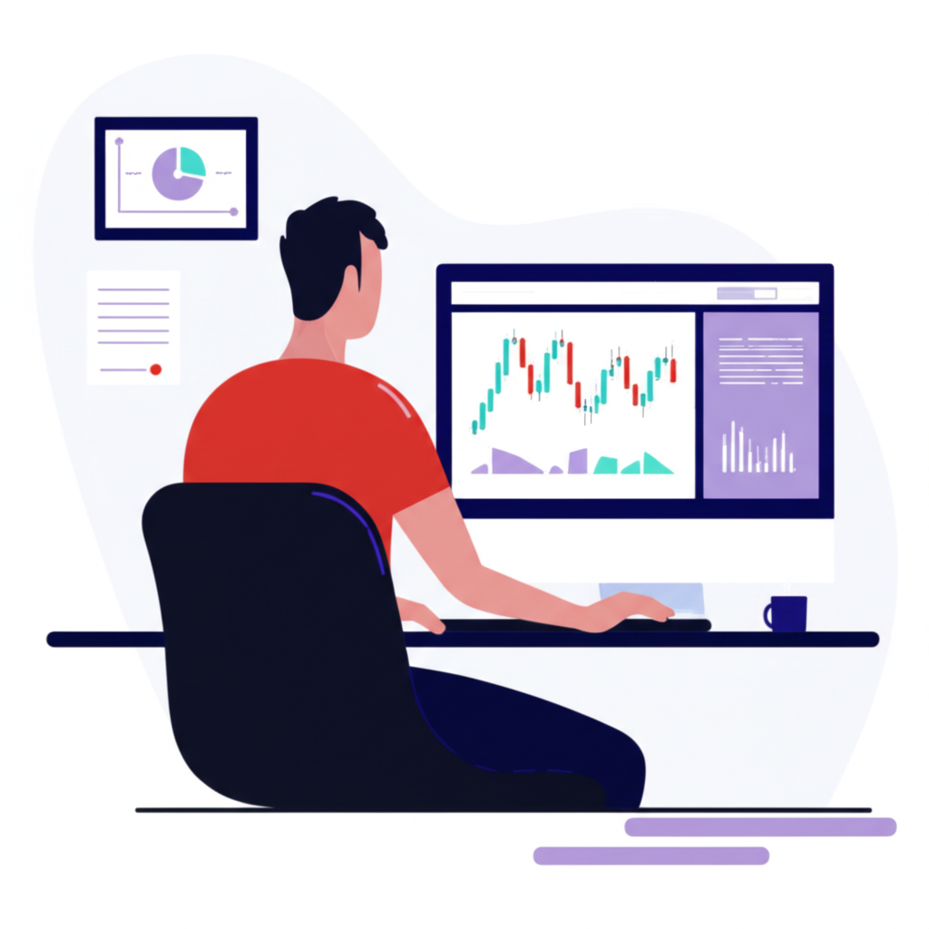 Practicing Forex trading with virtual money on computer