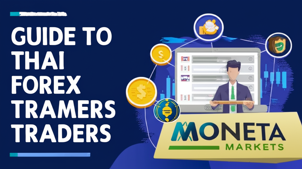 ภาพประกอบคู่มือสำหรับนักเทรด Forex ชาวไทย เน้นเกณฑ์การเลือกโบรกเกอร์ และนำเสนอ Moneta Markets เป็นตัวเลือกที่เชื่อถือได้ในปี 2025