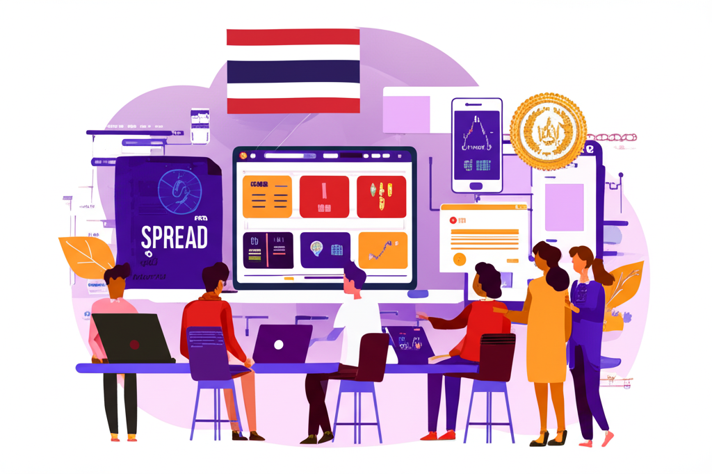 นักเทรดชาวไทยเปรียบเทียบคุณสมบัติของโบรกเกอร์ Forex ไม่ว่าจะเป็นสเปรด แพลตฟอร์ม การกำกับดูแล และช่องทางการฝากถอนเงินบาท