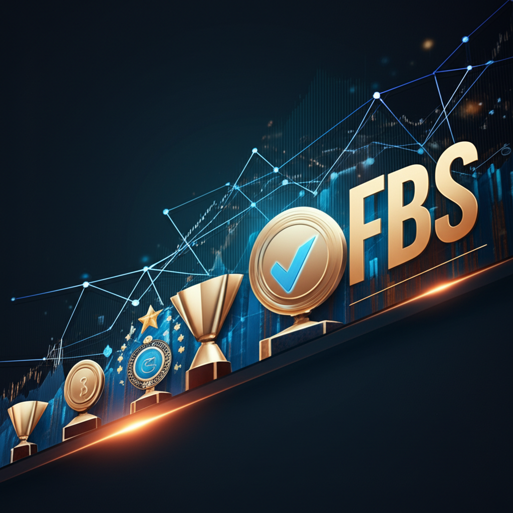 An illustration of FBS a global financial leader with diverse trading products and many awards