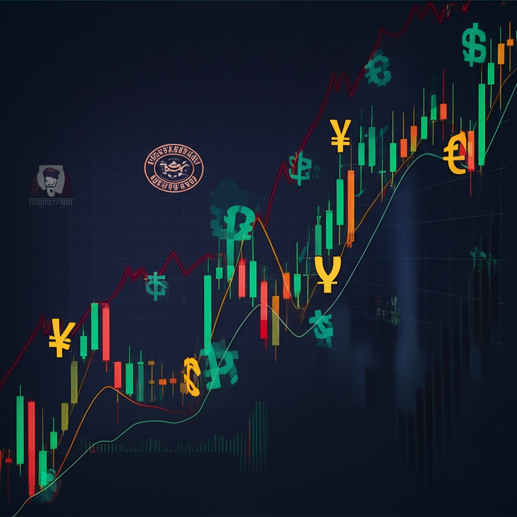 Economic news from Forex Factory impacts the Forex market causing currency fluctuations if actual figures differ from forecasts illustration