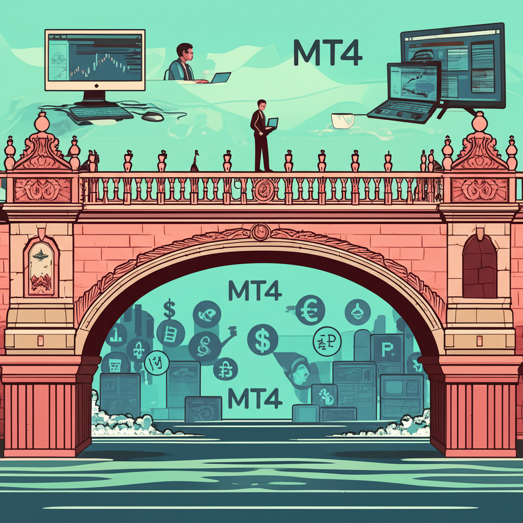 ภาพประกอบโบรกเกอร์ Forex เป็นสะพานเชื่อมนักลงทุนรายย่อยสู่ตลาดอินเตอร์แบงก์พร้อมแพลตฟอร์ม MT4 และ MT5