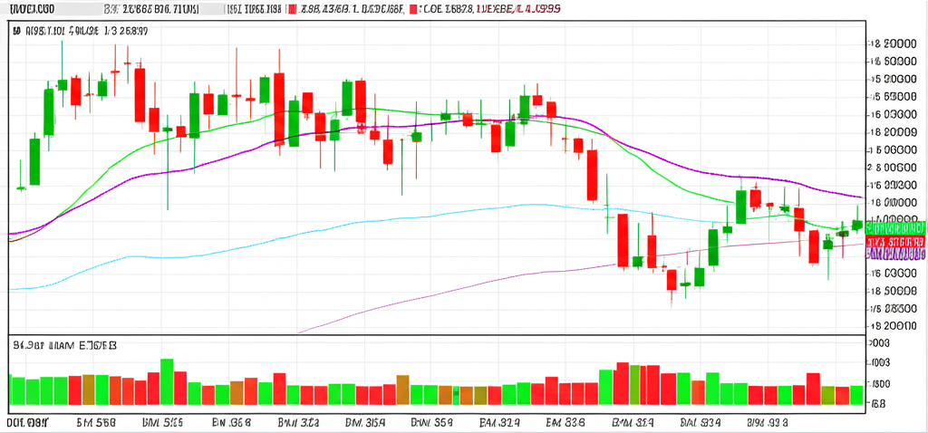 ภาพประกอบเครื่องมือกราฟ Finviz Forex แสดงกราฟแท่งเทียนของ EUR/USD พร้อมตัวชี้วัดทางเทคนิค