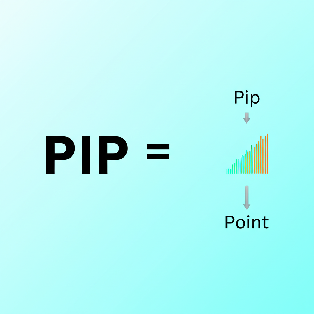 ภาพแสดงความแตกต่างระหว่างหน่วยวัดราคาหลัก (Pip) และหน่วยย่อย (Point) ในการซื้อขายฟอเร็กซ์