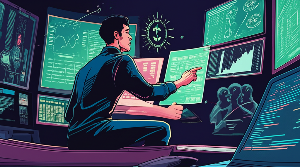 illustration of a Thai trader navigating a dynamic forex market avoiding risks of bad brokers technology changes