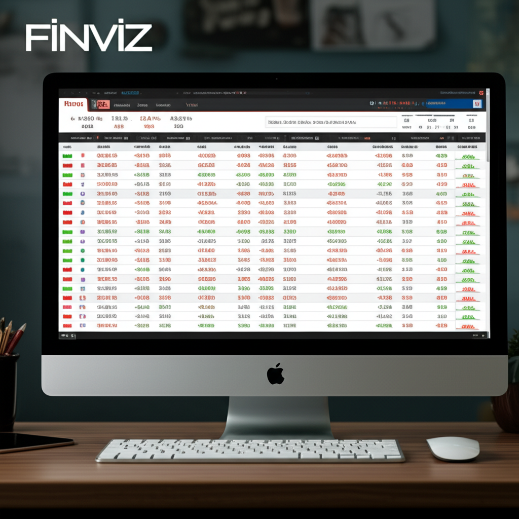 ภาพประกอบหน้าหลัก Finviz Forex แสดงข้อมูลคู่สกุลเงินแบบเรียลไทม์และการเปลี่ยนแปลงรายวันบนหน้าจอ