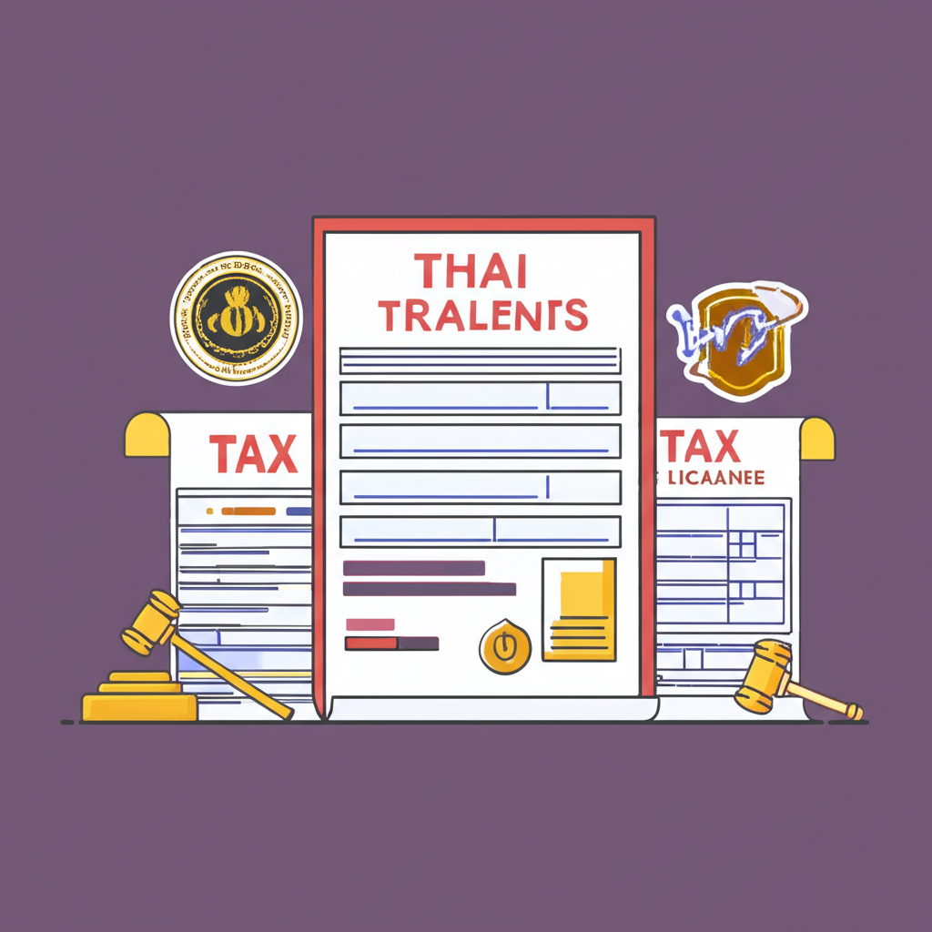 ภาพประกอบกฎหมายไทยและหน่วยงานกำกับดูแลระดับโลกที่ปกป้องนักเทรด Forex พร้อมแบบฟอร์มภาษีและใบอนุญาต
