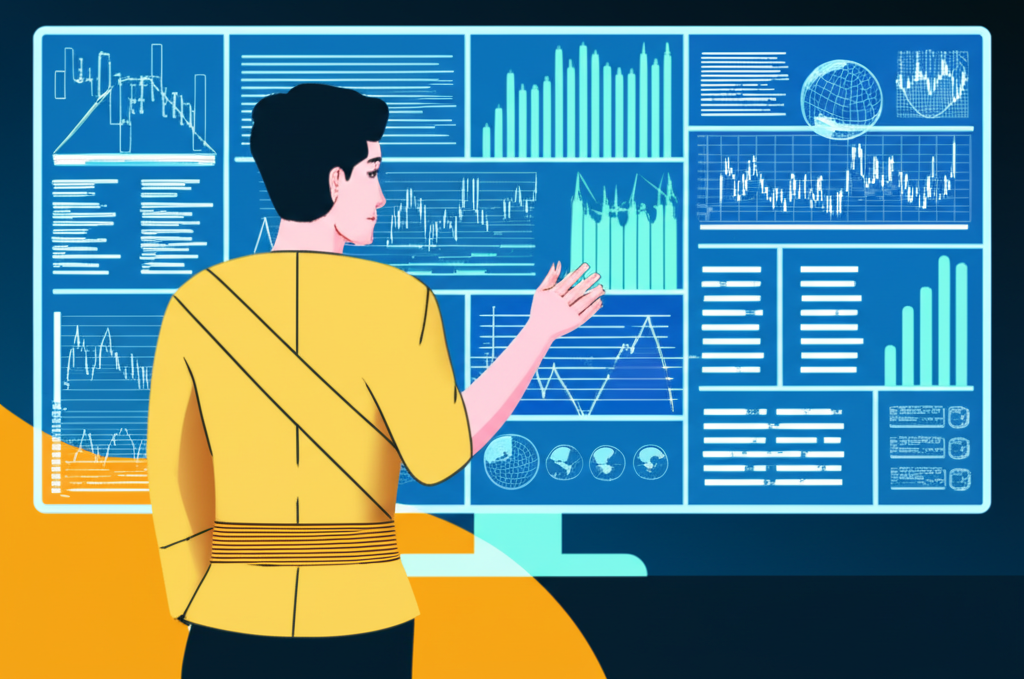 ภาพประกอบเทรดเดอร์ไทยกำลังดูหน้าจอข่าวการเงินและตัวชี้วัดเศรษฐกิจโลกที่แสดงความผันผวนของตลาด ซึ่งเป็นกุญแจสู่ความสำเร็จในการเทรด