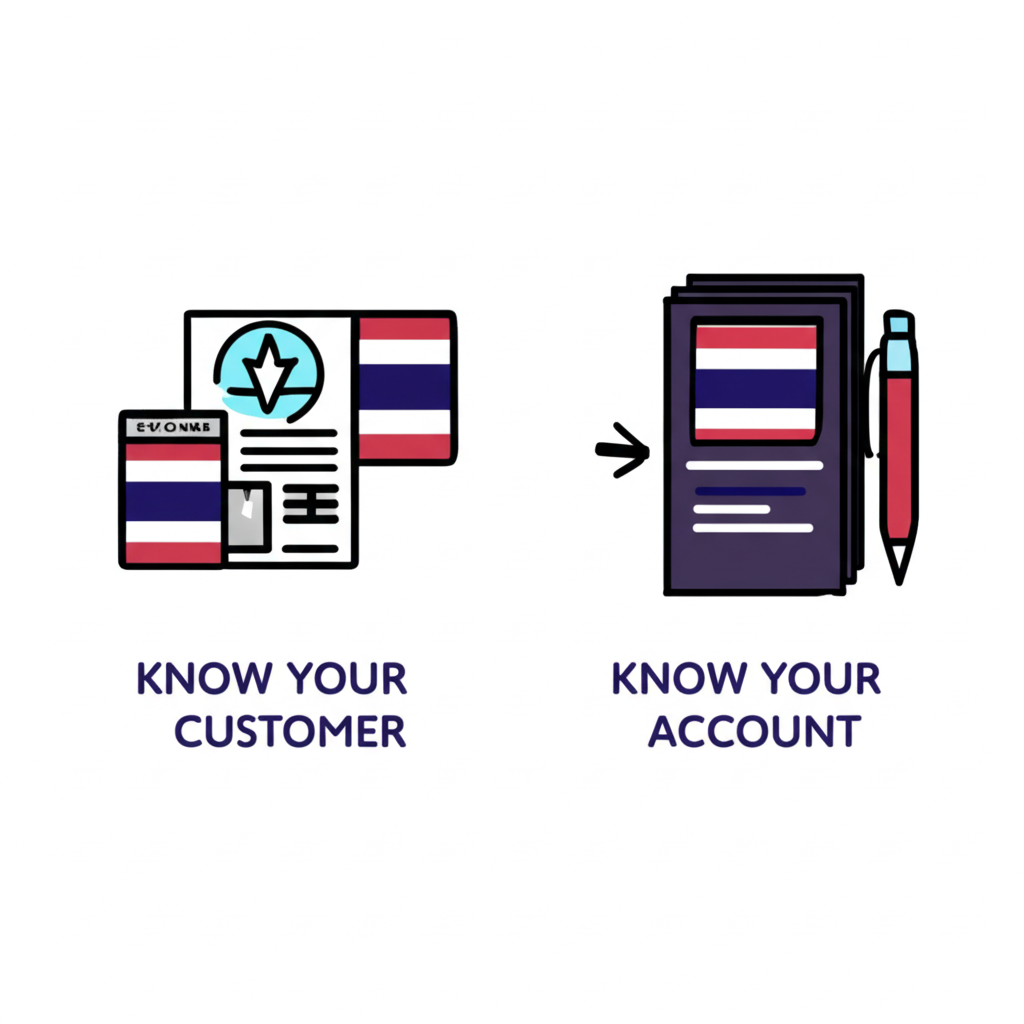 ภาพประกอบขั้นตอนการยืนยันตัวตน KYC สำหรับบัญชี Forex ของคนไทยด้วยเอกสาร