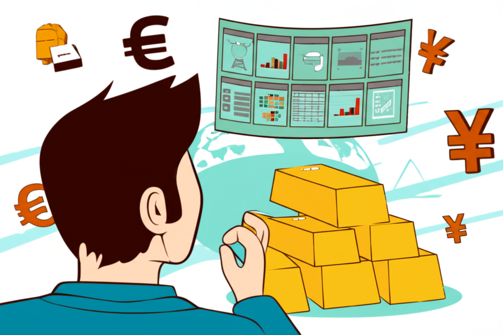 Thai investor analyzing gold and forex market trends