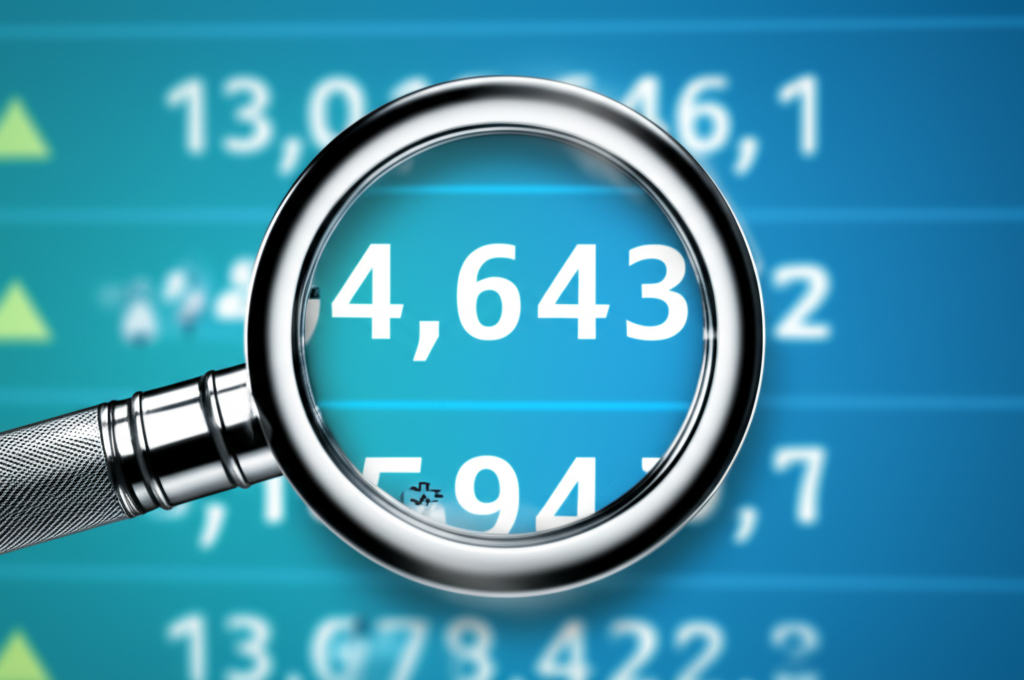 ภาพประกอบกองเงินขนาดต่างๆ แทน Standard, Mini, Micro และ Nano Lot
