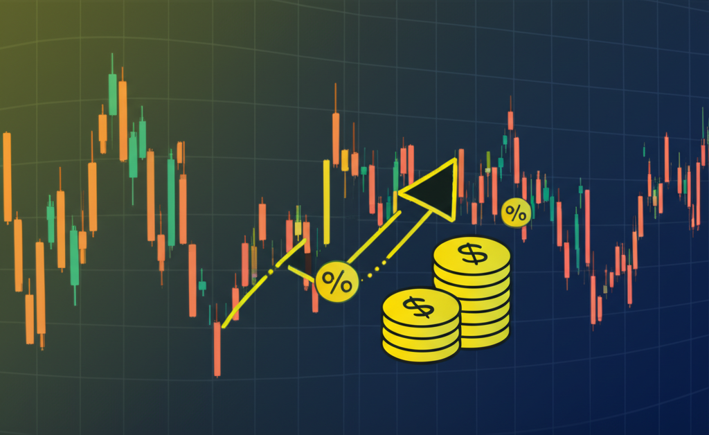 Dynamic XAU/USD chart influenced by economic indicators like inflation and interest rates