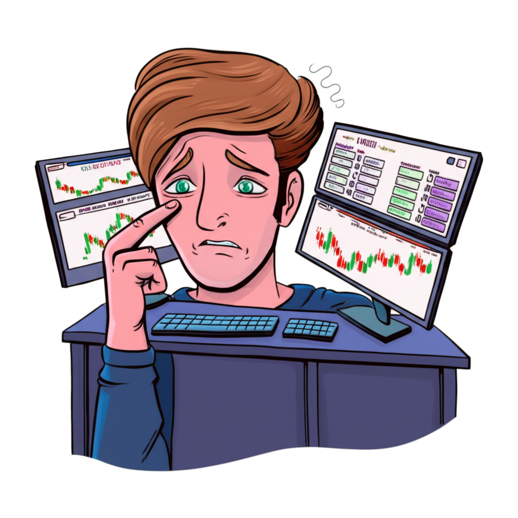 Trader learning and making mistakes in a safe virtual forex environment with no real money risk