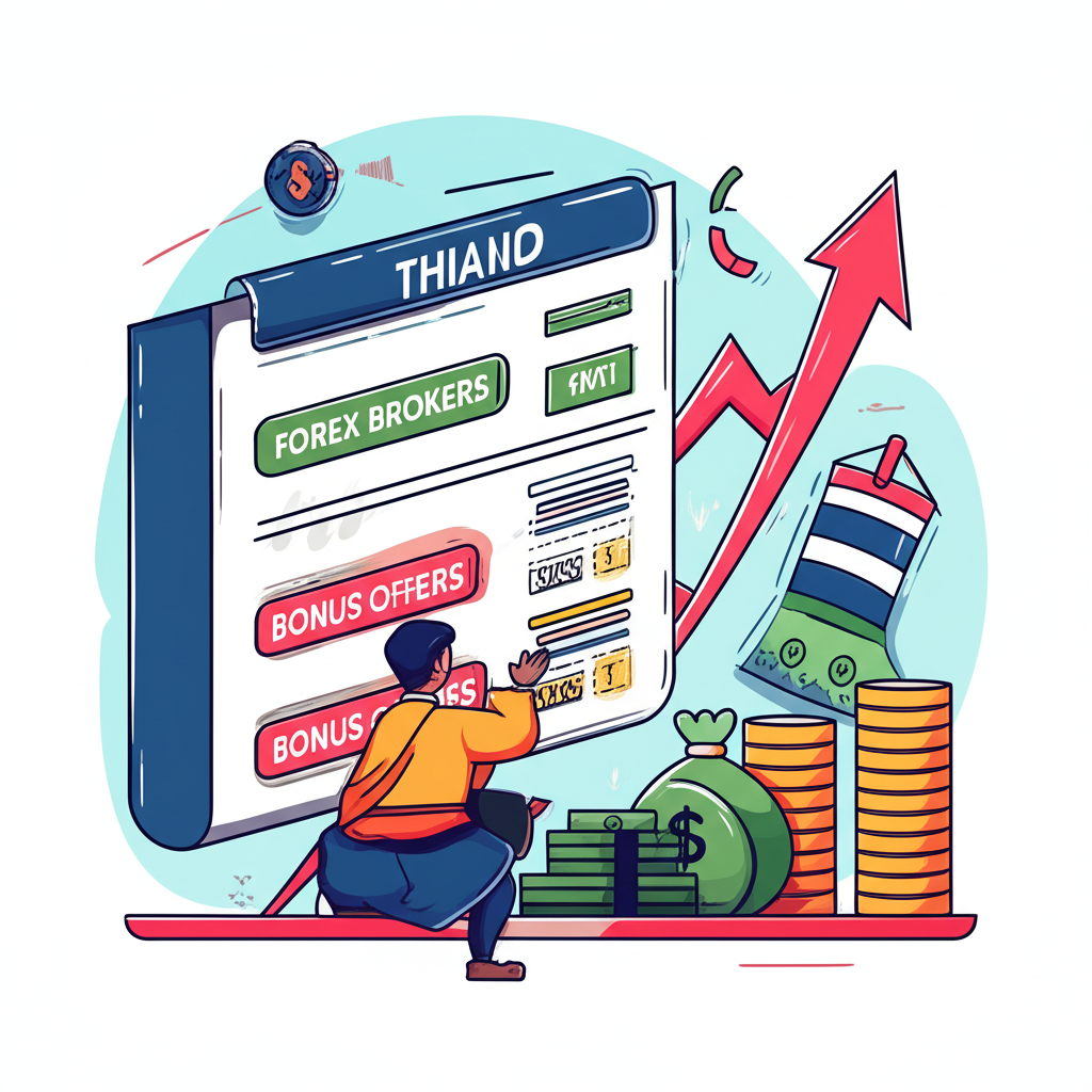ภาพประกอบนักเทรดไทยเปรียบเทียบโบรกเกอร์ฟอเร็กซ์พร้อมโบนัสและกราฟกำไร