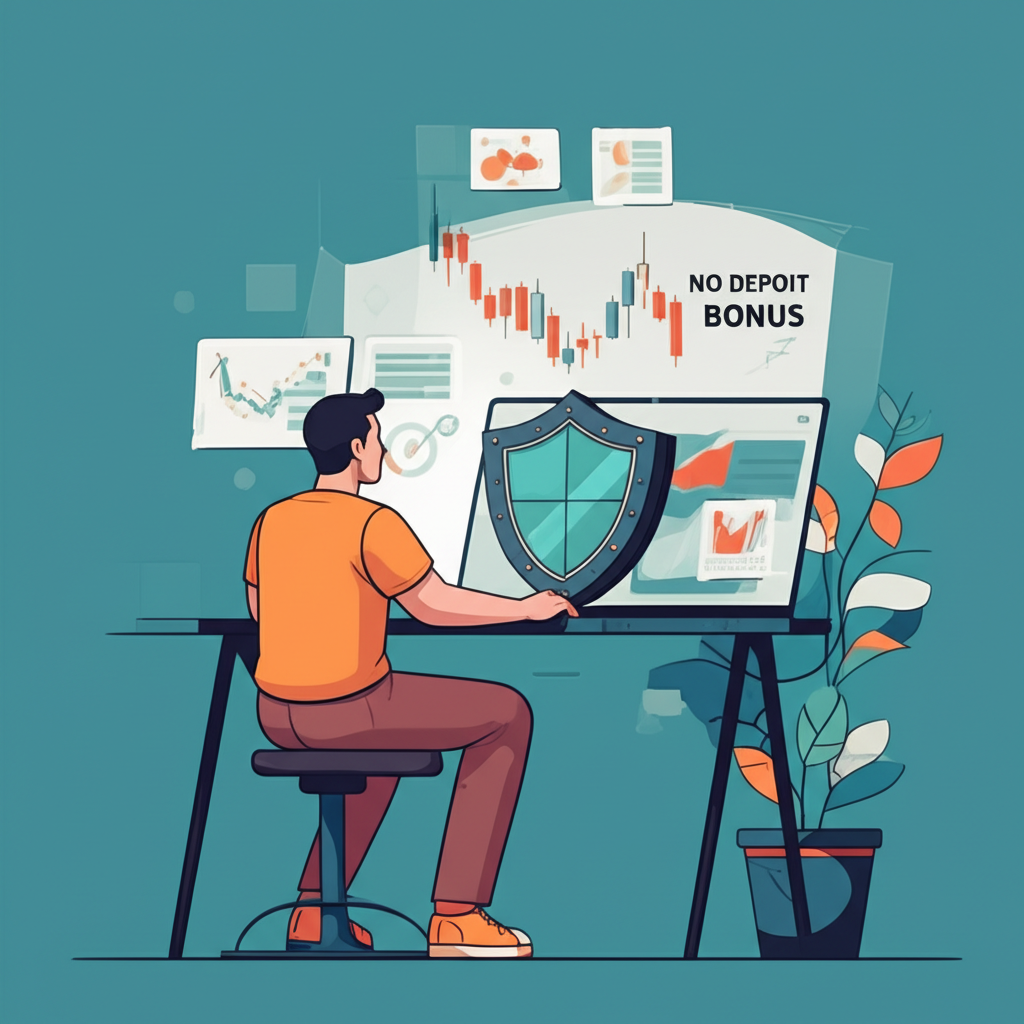 ภาพประกอบนักเทรดฟอเร็กซ์ใช้โบนัสไม่ต้องฝากอย่างมั่นใจพร้อมโล่ป้องกันเงินทุน