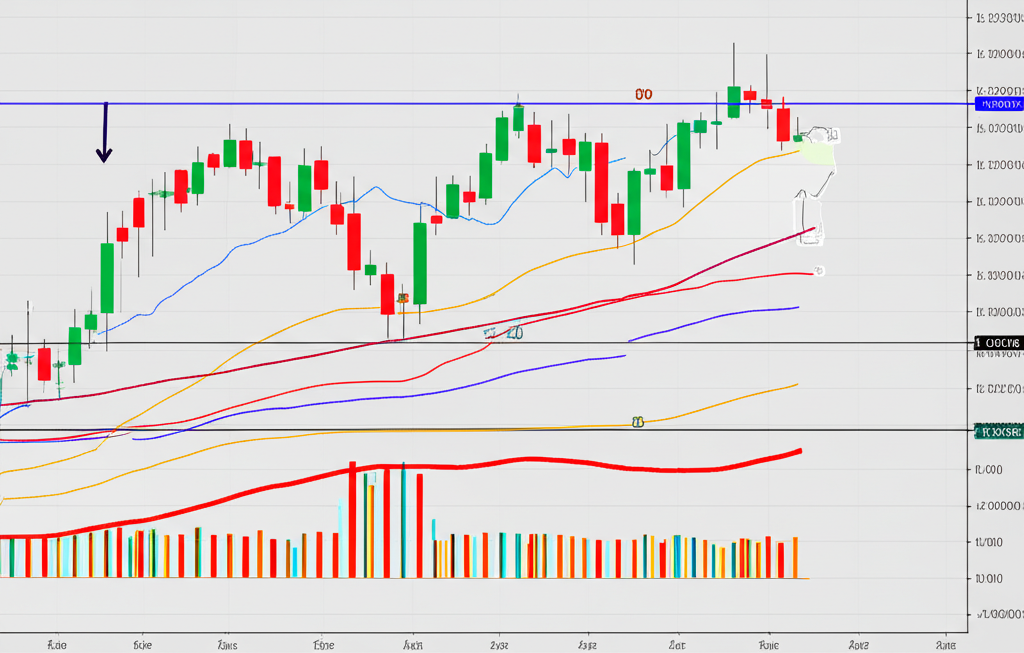 ภาพประกอบกราฟ Forex ที่ข้อมูลราคาเปลี่ยนเป็นเส้น แถบ และฮิสโตแกรมตัวชี้วัด นำทางนักลงทุนสู่การซื้อหรือขาย